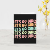 Lasst uns Mädchen gehen Junggeselinnen-Abschied Br Karte (Gelbe Blume)