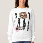 Lasst uns Mädchen gehen Sweatshirt (Vorderseite)