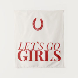 Lasst uns Mädchen gehen Wandteppich