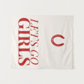 Lasst uns Mädchen gehen Wandteppich (Vorderseite (Horizontal))