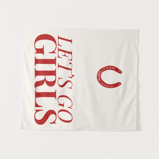 Lasst uns Mädchen gehen Wandteppich (Vorderseite (Horizontal))