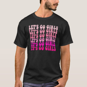 Lasst uns Mädels Junggesellinnenabschied Retro Bra T-Shirt