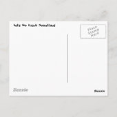 Lasst uns mal ein bisschen essen gehen! postkarte (Rückseite)