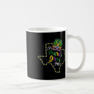 Lasst uns Mardi Gras Yall Texas Galveston Souvenir Kaffeetasse