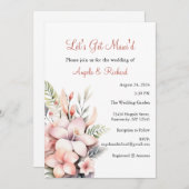 Lasst uns Maui Hochzeit einladen, Brautparty Einladung (Vorne/Hinten)