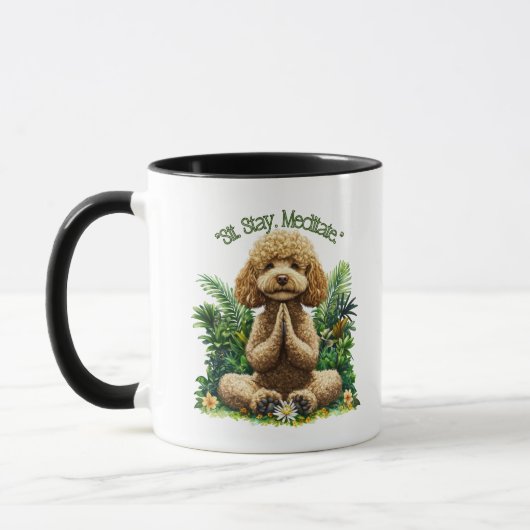 Lasst uns meditieren tasse (Links)