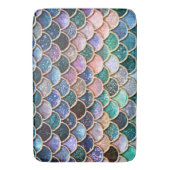 Lasst uns Meerjungfrauen sein - Meerjungfrau-Glitz Badematte (Vorderseite Vertikal)