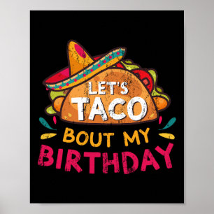 Lasst uns meinen Geburtstag auf Cinco de Mayo Gebo Poster
