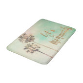 Lasst uns Mermaids mit Ananas sein Badematte (Schrägansicht)