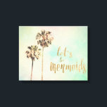 Lasst uns Mermaids mit Ananas sein Leinwanddruck<br><div class="desc">Wäre das Leben nicht so viel besser, wenn es nasser würde? Lassen Sie sich von Ihrer Prinzessin verzaubern und sagen Sie "lass’s be mermaids" mit diesem farbenfrohen motivierend Zitat, das Ihnen von der World Art Group zur Verfügung gestellt wird. Dieses lustige, mädchenhafte Design wurde von der zeitgenössischen Künstlerin Sylvia Coomes...</div>