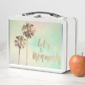 Lasst uns Mermaids mit Ananas sein Metall Lunch Box (Beispiel)