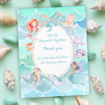 Lasst uns Mermaids zusammen Mermaid Party Geburtst