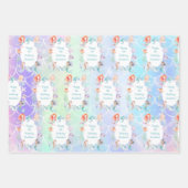 Lasst uns Mermaids zusammen Mermaid Party Geburtst Geschenkpapier Set (Vorderseite)
