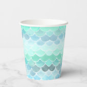 Lasst uns Mermaids zusammen Mermaid Party Geburtst Pappbecher (Rückseite)