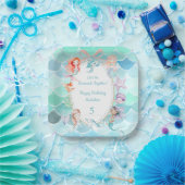 Lasst uns Mermaids zusammen Mermaid Party Geburtst Pappteller (Party)