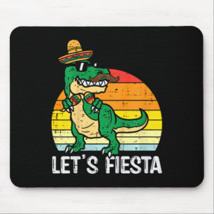 Lasst uns mexikanische Dino Trex Cinco De Mayo Kle Mousepad