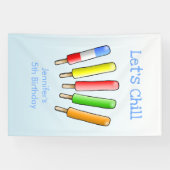Lasst uns mit farbenfrohem Eis chillen Banner (Horizontal)