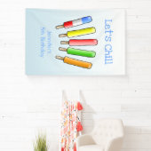 Lasst uns mit farbenfrohem Eis chillen Banner (InSitu)