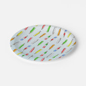 Lasst uns mit farbenfrohem Eis chillen Pappteller (Schrägansicht)