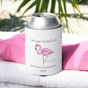 Lasst uns mit Flamingos feiern Junggesellinnen-Abs Dosenkühler