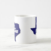 Lasst uns mit Texas Blue durcheinander kommen Kaffeetasse (Mittel)