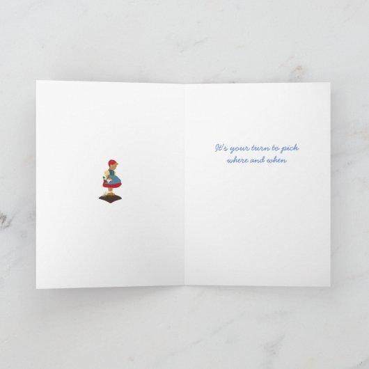 Lasst uns Mittag essen Karte (Innenseite)