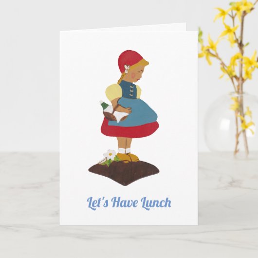 Lasst uns Mittag essen Karte (Gelbe Blume)