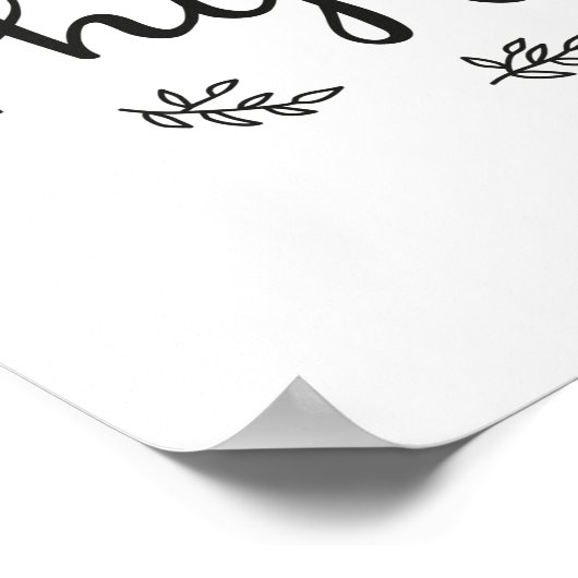 Lasst uns moderne Schriften mischen Poster (Ecke)