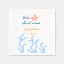 Lasst uns Muschel unter dem blauen Geburtstag feie