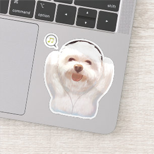 Lasst uns Musik hören Aufkleber