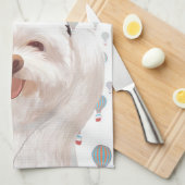 Lasst uns Musik hören Geschirrtuch (Viertel Falte)