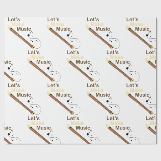 Lasst uns Musik machen Geschenkpapier (Flach)