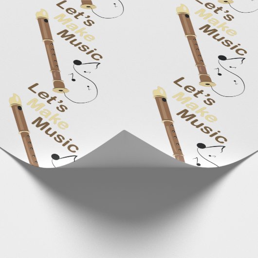 Lasst uns Musik machen Geschenkpapier (Ecke)
