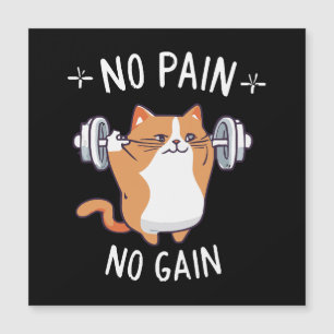 Lasst uns Muskeln aufbauen! Gym-Zeit! Magnetkarte