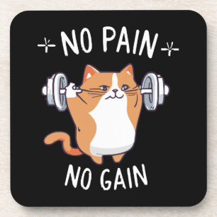 Lasst uns Muskeln aufbauen! Zeit fürs Fitnessstudi Getränkeuntersetzer