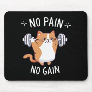 Lasst uns Muskeln aufbauen! Zeit im Fitnessstudio! Mousepad