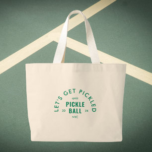 Lasst uns nach dem Pickle Ball eingelegt werden Be Jumbo Stoffbeutel