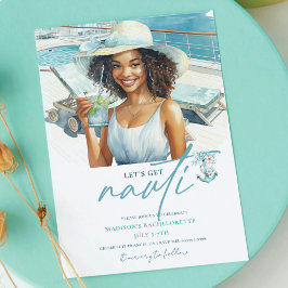 Lasst uns Nauti Cruise Bachelorette holen Einladung