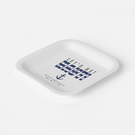 Lasst uns Nauti-Junggeselinnen-Abschied holen Pappteller (Gewinkelt)