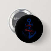Lasst uns Nauti lustige Bootsfahrt Nautical machen Button (Vorne & Hinten)