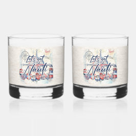 Lasst uns Nauti Nautic Coastal Party bekommen Whiskyglas