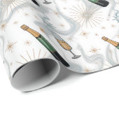Lasst uns Neujahr feiern Geschenkpapier (Rolleneckpunkt)