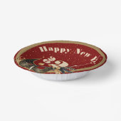 Lasst uns Neujahr Party glamourös rot anreden Pappteller (Gewinkelt)