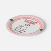 Lasst uns Niedlichen Groovy Halloween Geburtstag v Pappteller (Schrägansicht)