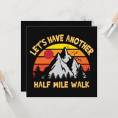 Lasst uns noch einen halben Spaziergang machen Karte (Vorderseite/Rückseite Beispiel)