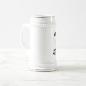 Lasst uns nur für Kreuze und Gläser rollen Bierglas (Vorderseite Links)