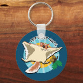 Lasst uns Nüsse holen - Fliegende Eichhörnchen Schlüsselanhänger (Vorderseite)