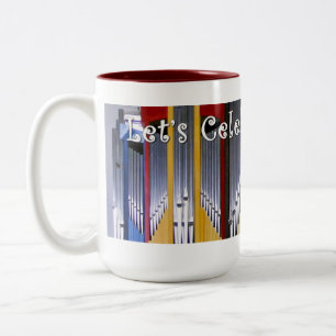 Lasst uns Orgel-Tasse feiern - Filderstadt Zweifarbige Tasse