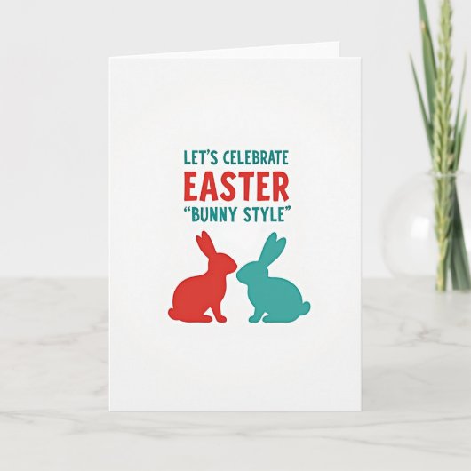 Lasst uns Ostern feiern Karte (Vorderseite)
