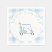 Lasst uns Par-T-Shirt Golf Themed Party Napkins Serviette (Vorderseite)